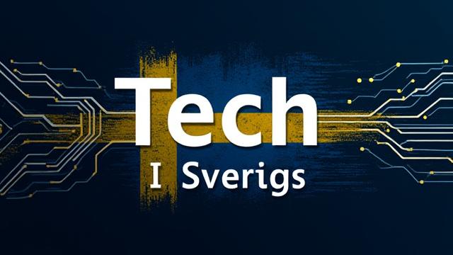 Omslagsbild för Tech i Sverige-podden med en stiliserad kretskortsbild.